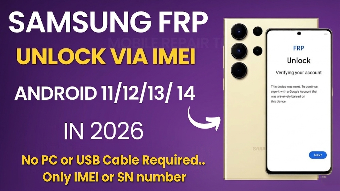 Samsung FRP Remove By IMEI/SN - Instant  (RID SERVER) - Android 11/12/13/14