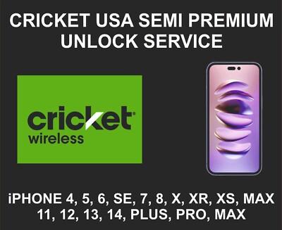 US Cricket iPhone & Generic All Models Status Check  Unlock Support - NO Refund