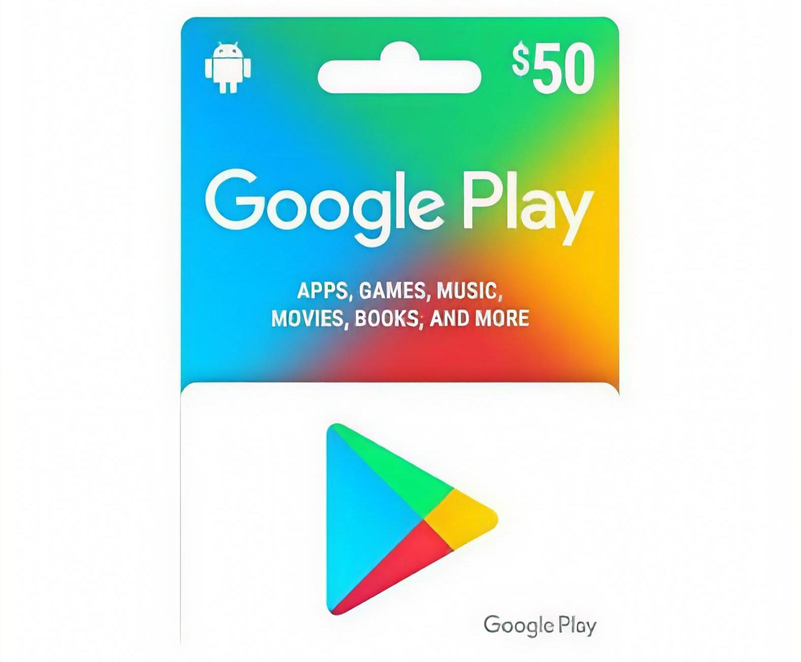 Google Play USD 50 Gift Card (US) Google Play US Store ONLY